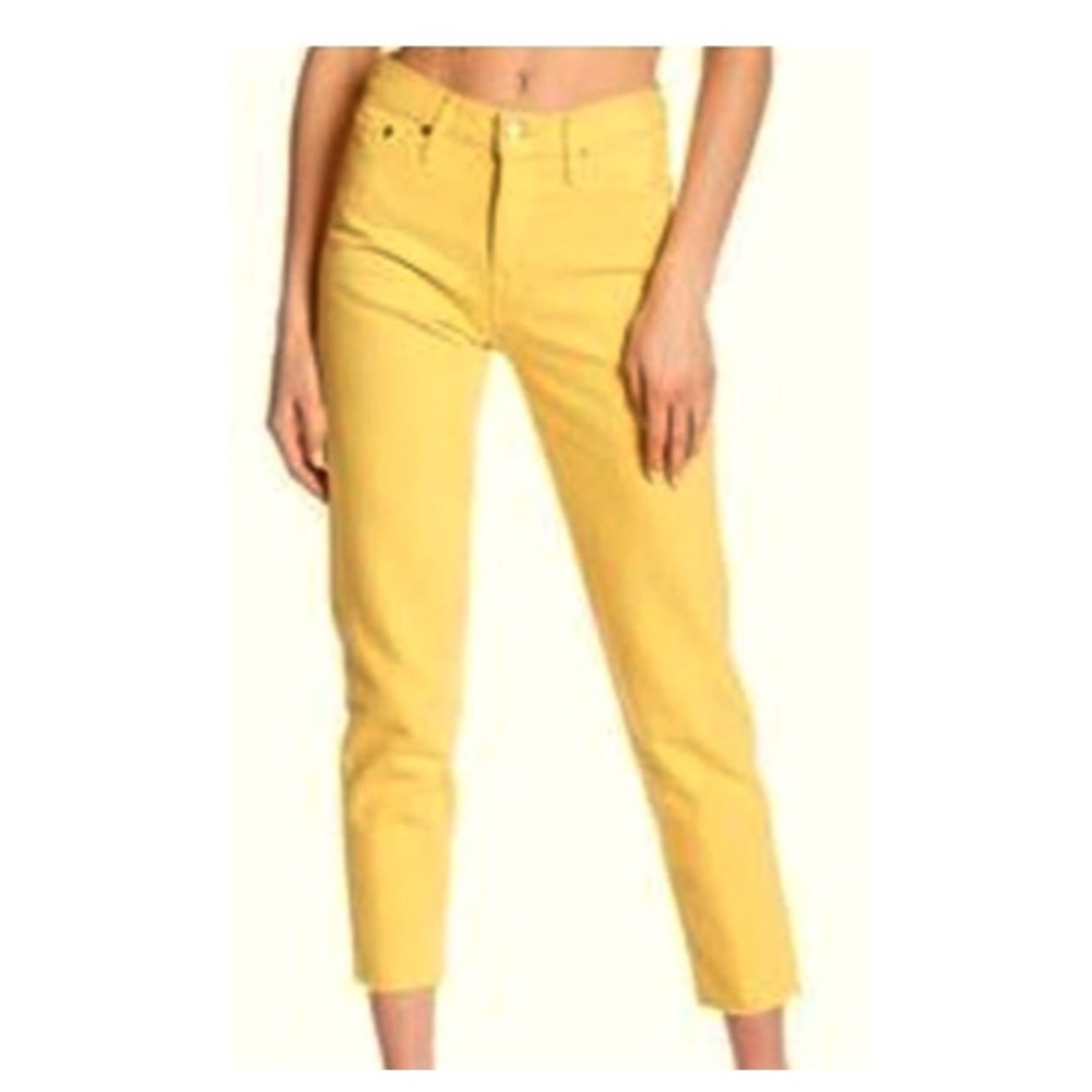 NEW Levi's Jeans Yellow Levi’s Denim Deadstock Yellow Button Fly Jeans Size 26
